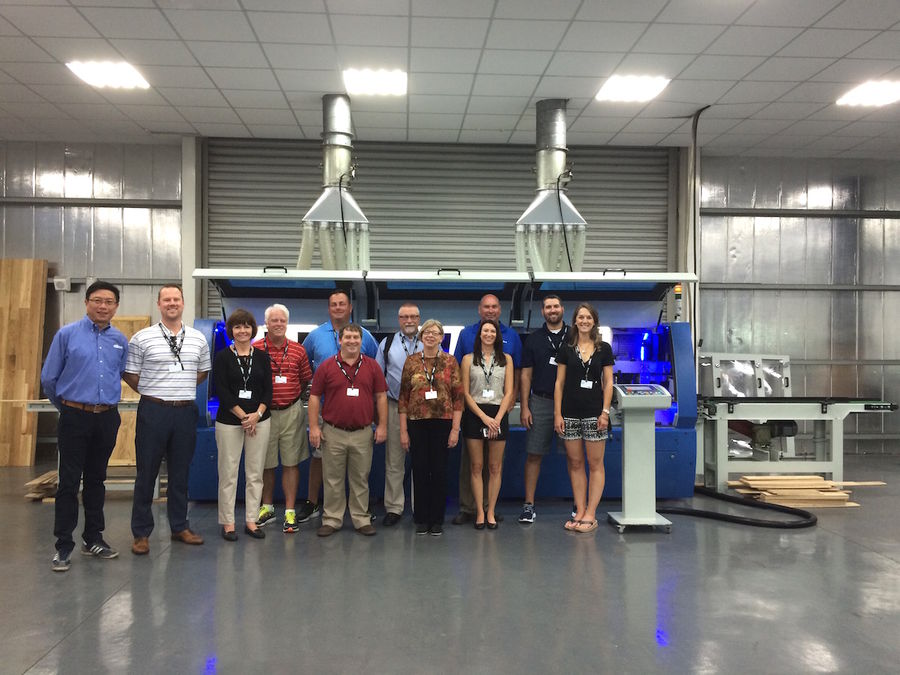 Stiles salespeople tour KENTWOOD moulder factory
