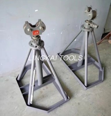Hydraulic Lifting Underground Cable Tools Mechanical Simple Reel Payout Stand