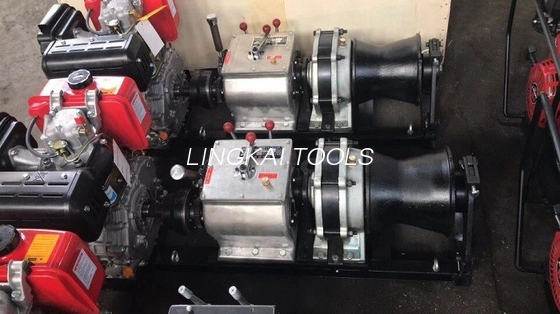 Capacity 50KN Cable Winch Puller 5 Ton Fast Speed Diesel Wire Rope Winch