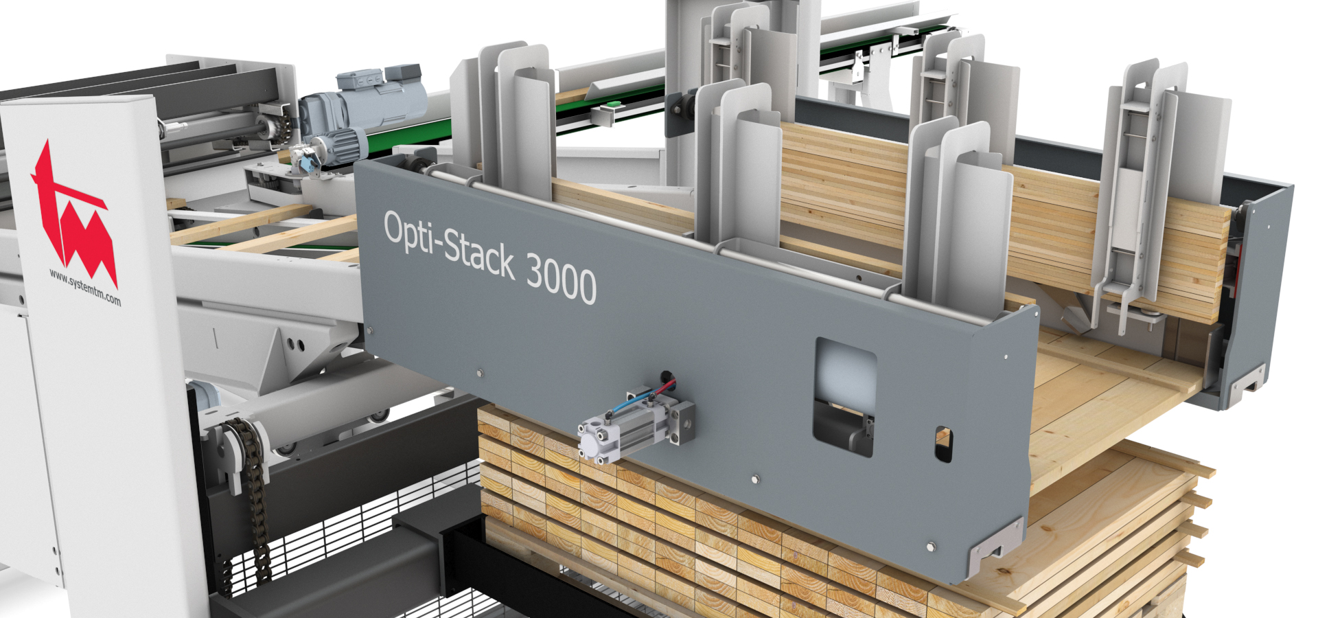 Opti-Stack 3000 Wood Stacker Material Handling