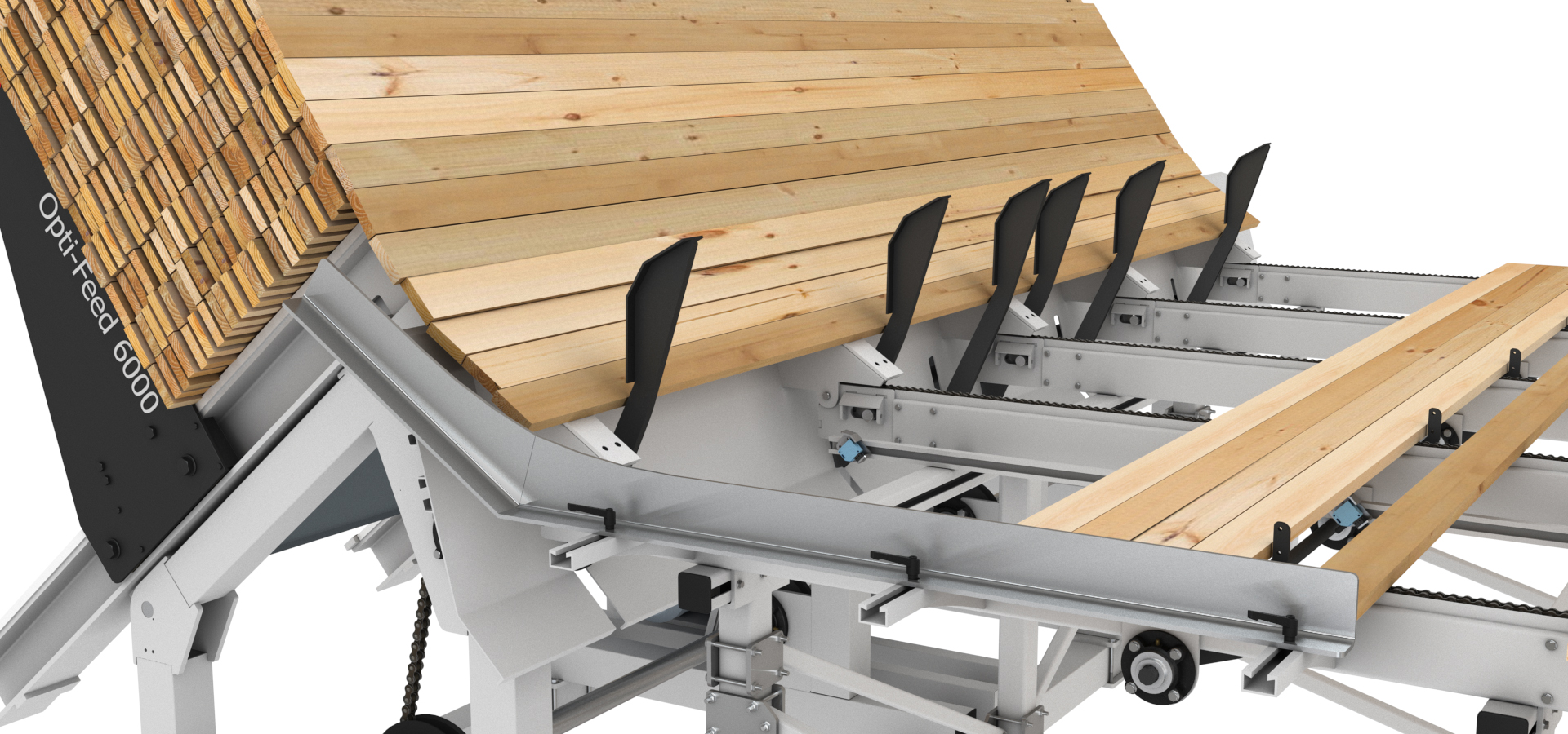 woodworking machinery material handling feeder