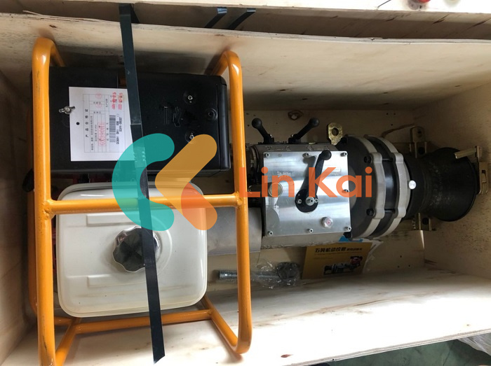3 Ton Portable Cable Winch Puller With Diesel Engine 4HP In Power Line Construction