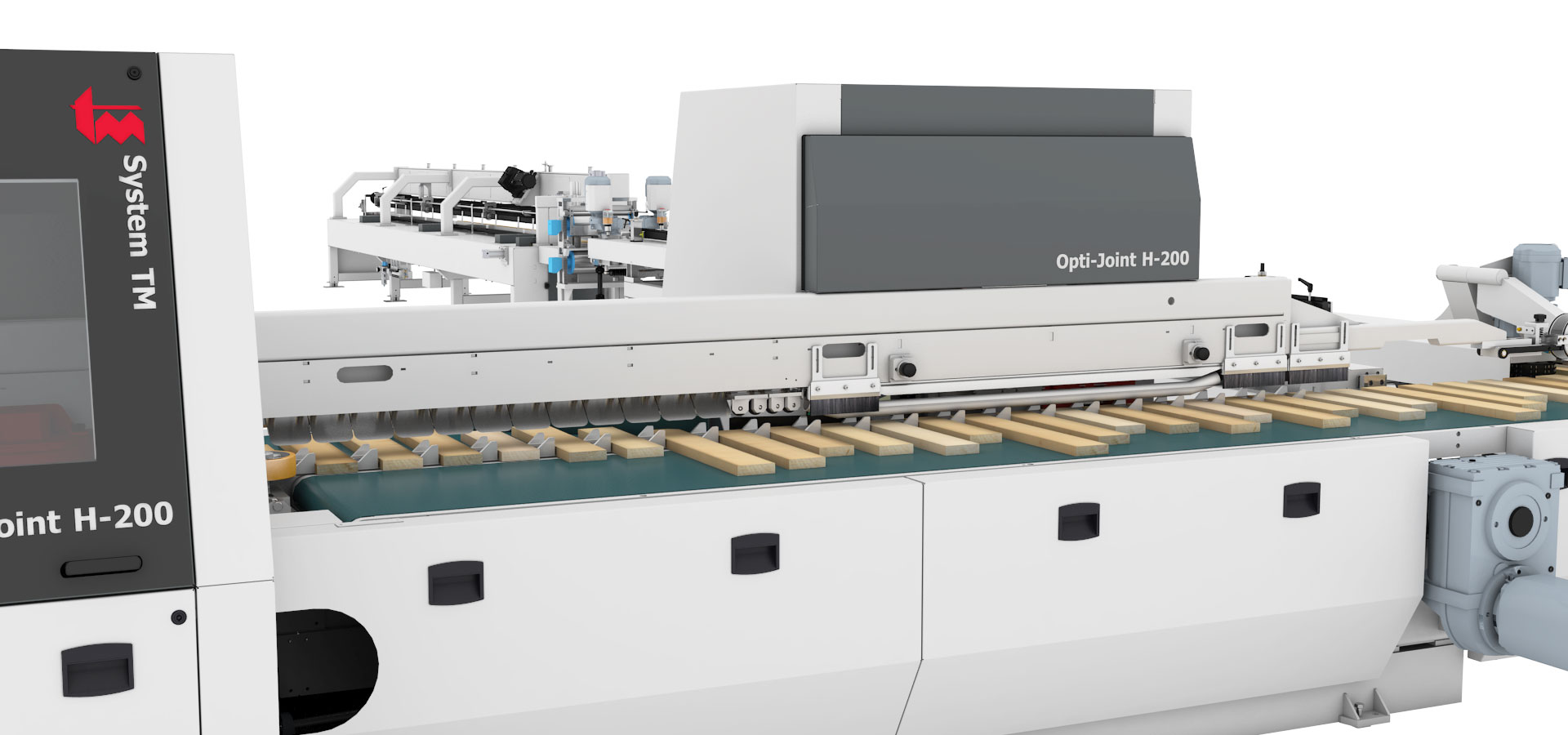 Woodworking Finger Joint Manufacturing Automation System Stiles Machinery