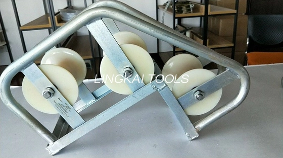 Telecom SHJ Cable Pulling Pulley , Pithead Roller Heavy Duty Cable Rollers